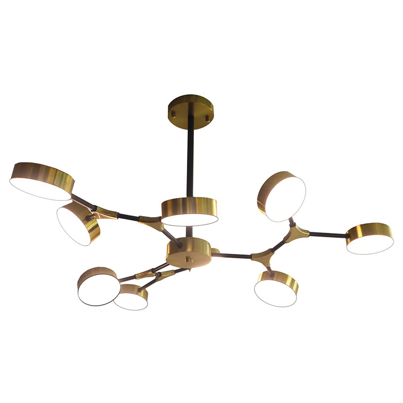 Люстра Maelys Chandelier 9 Золотой Белый Люстра Maelys Chandelier 9 Золотой Белый во Владивостоке | Loft Concept