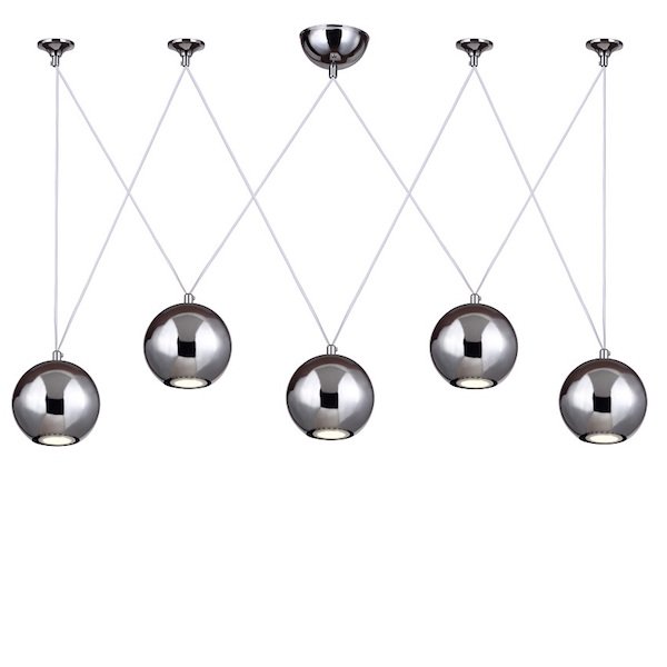 Подвесной светильник Multisphere Pendant Silver 5 Подвесной светильник Multisphere Pendant Silver 5 во Владивостоке | Loft Concept