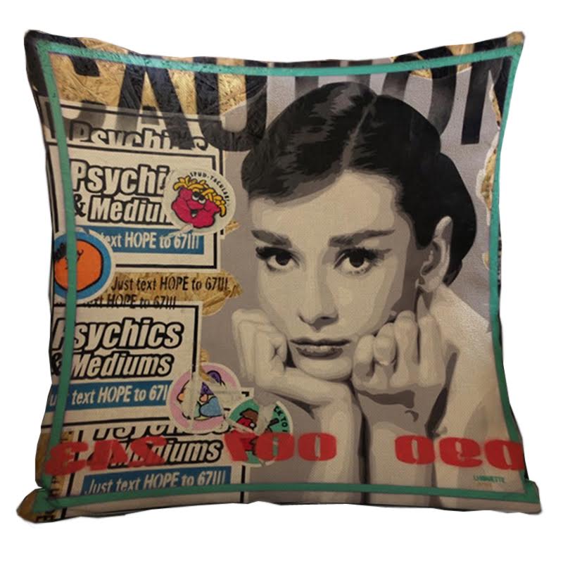 Декоративная подушка Audrey Hepburn #5 Мульти во Владивостоке | Loft Concept 