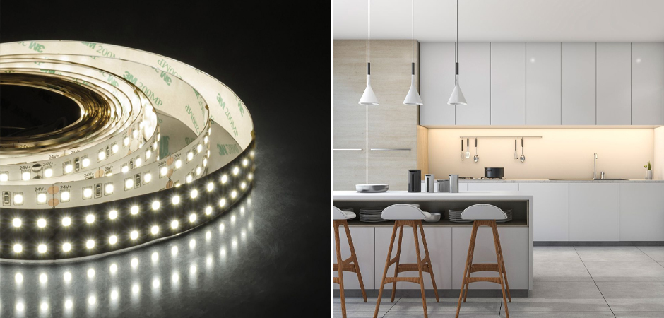 Светодиодная лента 38W/m 240LED/m 2835SMD теплый белый 5M Светодиодная лента 38W/m 240LED/m 2835SMD теплый белый 5M - Loft-Concept во Владивостоке