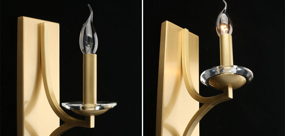 Бра Ancient Sophistication Brass с Хрустальным декором Бра Ancient Sophistication Brass с Хрустальным декором - Loft-Concept во Владивостоке