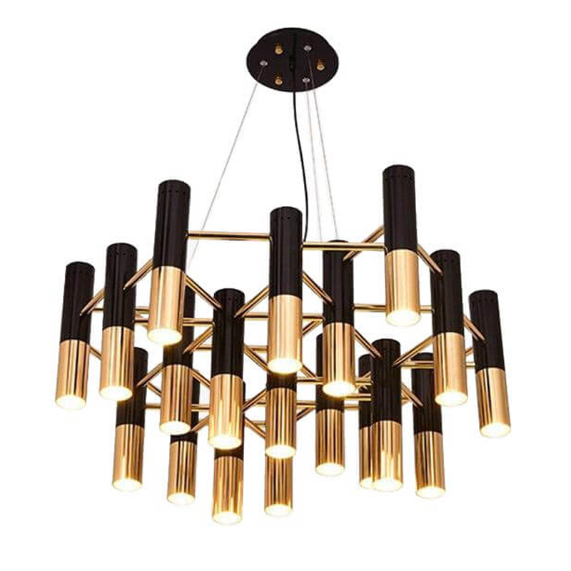 Люстра IKE Delightfull Gold & Black Черный Золотой Люстра IKE Delightfull Gold & Black Черный Золотой во Владивостоке | Loft Concept
