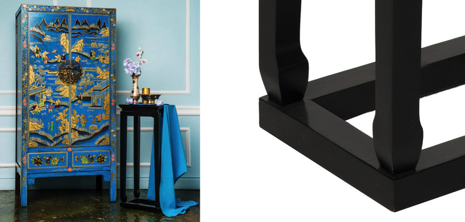 Приставной столик Chinese Side Table Black Приставной столик Chinese Side Table Black - Loft-Concept во Владивостоке