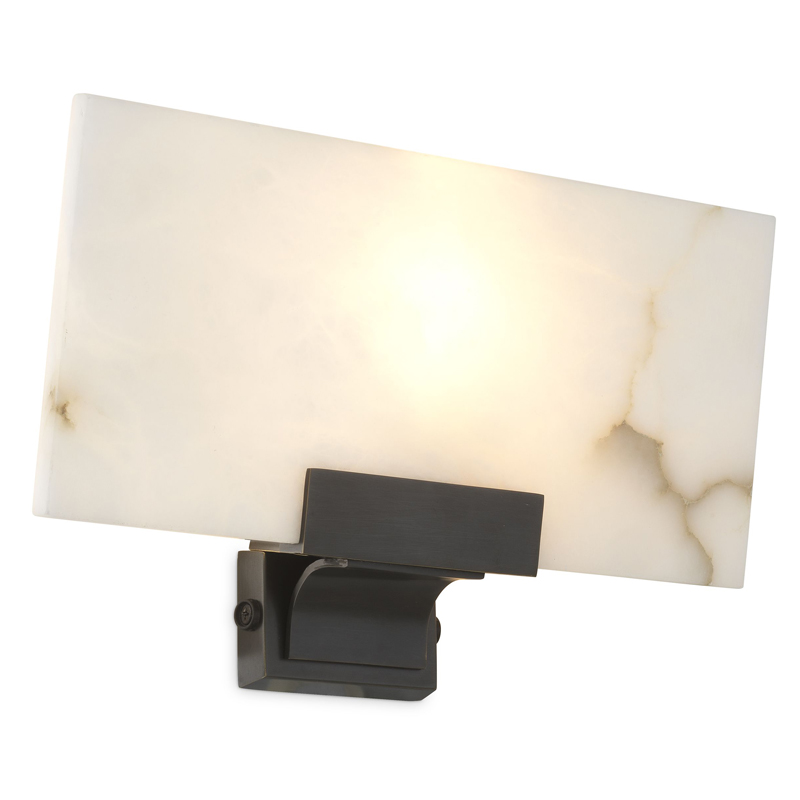 Бра Eichholtz Wall Lamp Zen Темная бронза Белый во Владивостоке | Loft Concept 