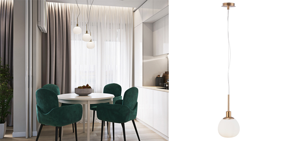 Подвесной светильник Tiepolo Ball Pendant Gold Подвесной светильник Tiepolo Ball Pendant Gold - Loft-Concept во Владивостоке