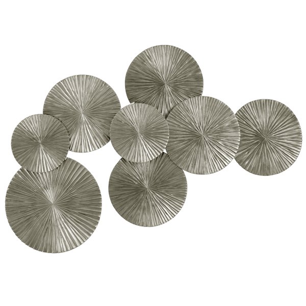 Арт-объект Apollo Silver Wall Plaque Disc Серебряный Арт-объект Apollo Silver Wall Plaque Disc Серебряный во Владивостоке | Loft Concept