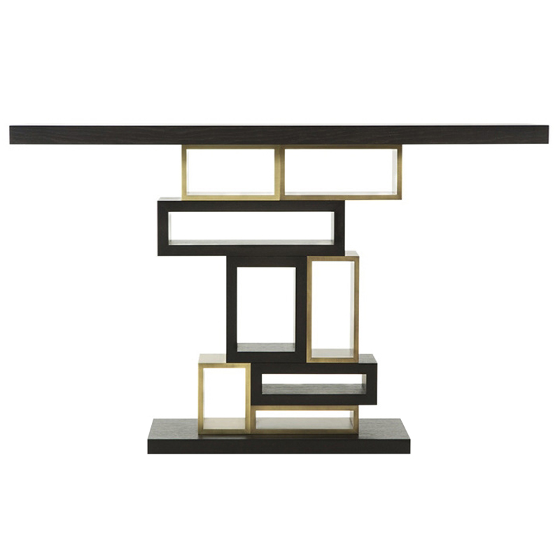 Консоль Rectangles Console Table Коричневый Латунь Консоль Rectangles Console Table Коричневый Латунь во Владивостоке | Loft Concept