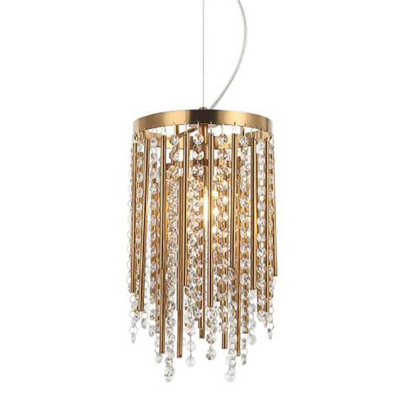 Подвесной светильник Crystal Wind Chimes Bronze Hanging Lamp Бронза Прозрачный Подвесной светильник Crystal Wind Chimes Bronze Hanging Lamp Бронза Прозрачный во Владивостоке | Loft Concept