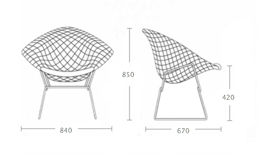 Кресло Bertoia Diamond Chair Кресло Bertoia Diamond Chair во Владивостоке