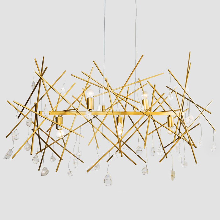 Люстра Locust Thorn and Stone CHANDELIER Бронза Прозрачное Стекло Люстра Locust Thorn and Stone CHANDELIER Бронза Прозрачное Стекло во Владивостоке | Loft Concept