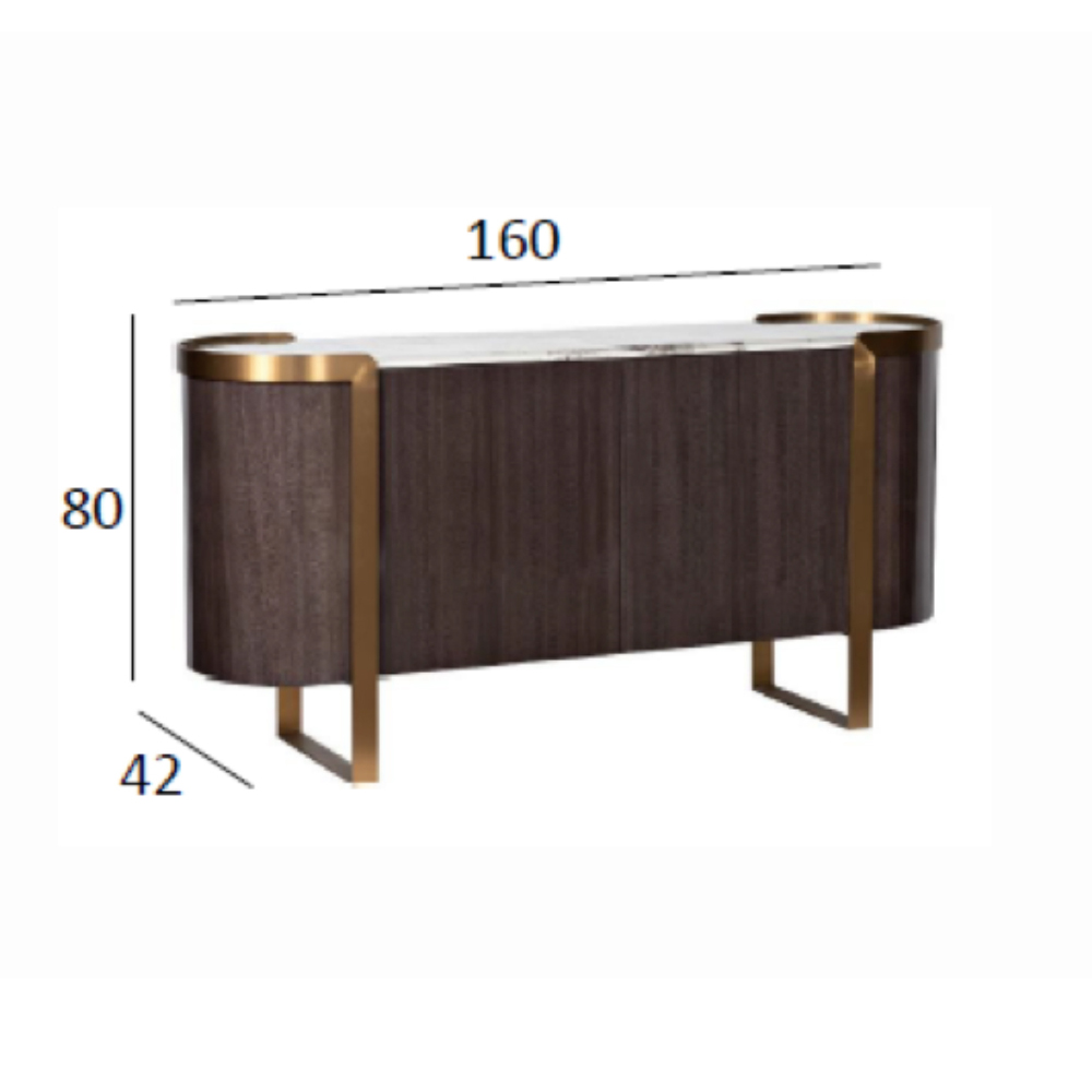 Комод  округлой формы с дверцами Chest of Precious Breed во Владивостоке