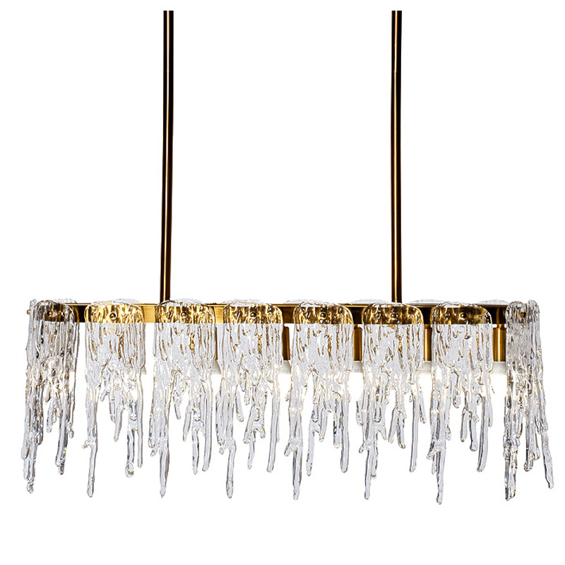 Люстра Cold Heart Line Gold Chandelier Золотой Люстра Cold Heart Line Gold Chandelier Золотой во Владивостоке | Loft Concept
