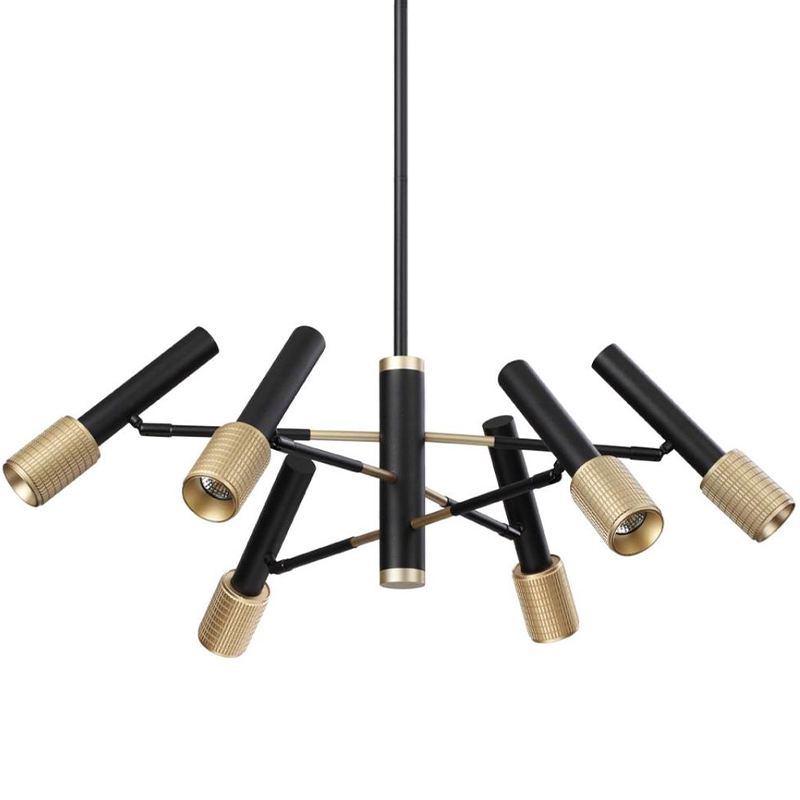 Люстра Eneko Chandelier Черный Золотой Люстра Eneko Chandelier Черный Золотой во Владивостоке | Loft Concept