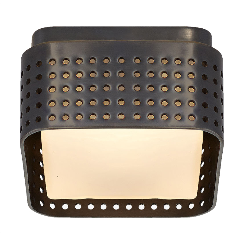PRECISION Petite Flush Mount Black Черный матовый Прозрачный белый PRECISION Petite Flush Mount Black Черный матовый Прозрачный белый во Владивостоке | Loft Concept