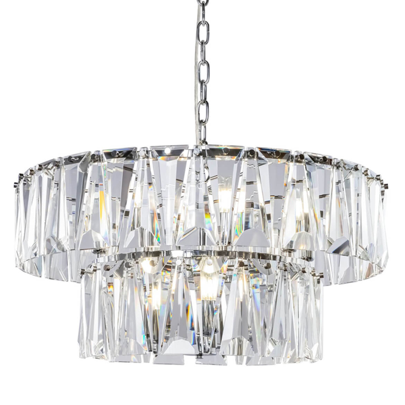 Люстра Ruby Crystal Chandelier Chrome 68 Хром Прозрачный Люстра Ruby Crystal Chandelier Chrome 68 Хром Прозрачный во Владивостоке | Loft Concept