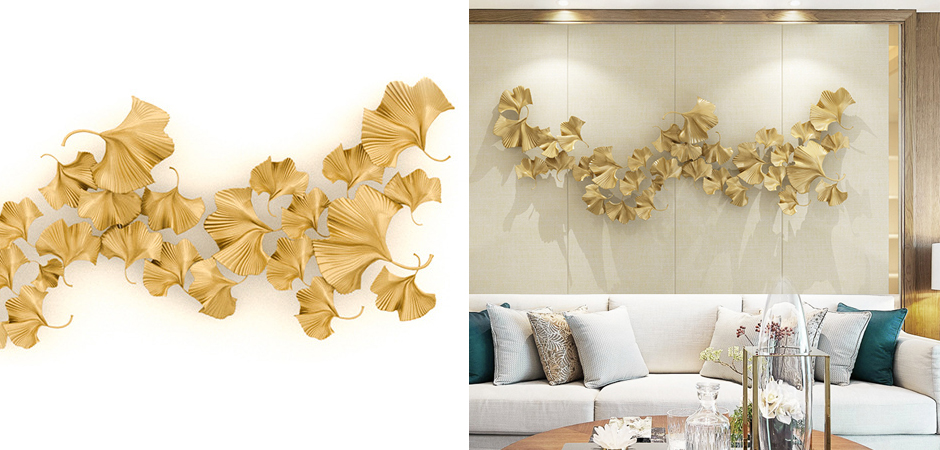 Аксессуар на стену Golden Ginkgo Leaves Аксессуар на стену Golden Ginkgo Leaves - Loft-Concept во Владивостоке