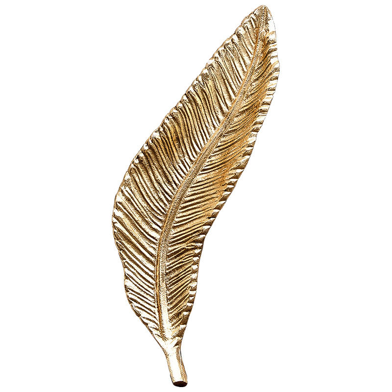 Аксессуар Gold Oblong Leaf Золотой Аксессуар Gold Oblong Leaf Золотой во Владивостоке | Loft Concept