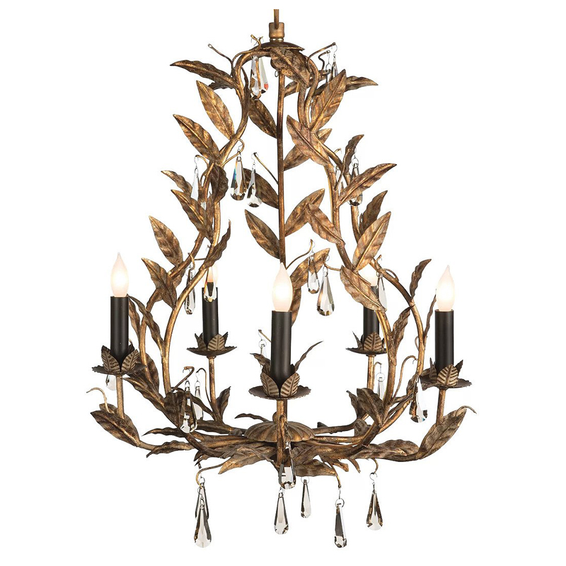 Люстра Onorada Chandelier antique gold Золотой Люстра Onorada Chandelier antique gold Золотой во Владивостоке | Loft Concept