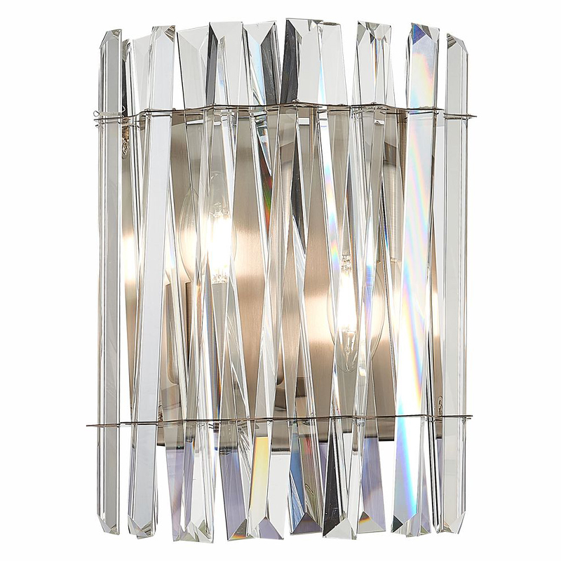 Бра Kaeden Glass Wall Lamp Прозрачный Никель во Владивостоке | Loft Concept 