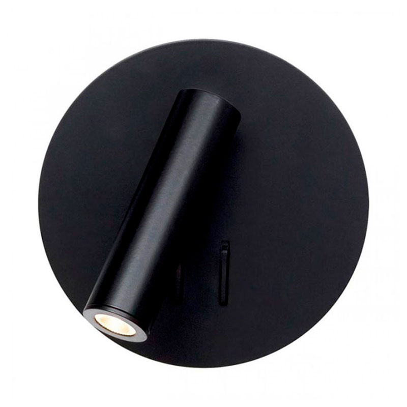 Бра Chelsom WALL LED DOCK Black Round Черный Бра Chelsom WALL LED DOCK Black Round Черный во Владивостоке | Loft Concept