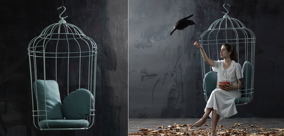 Подвесное кресло "клетка" Swing chair Cage Подвесное кресло "клетка" Swing chair Cage - Loft-Concept во Владивостоке