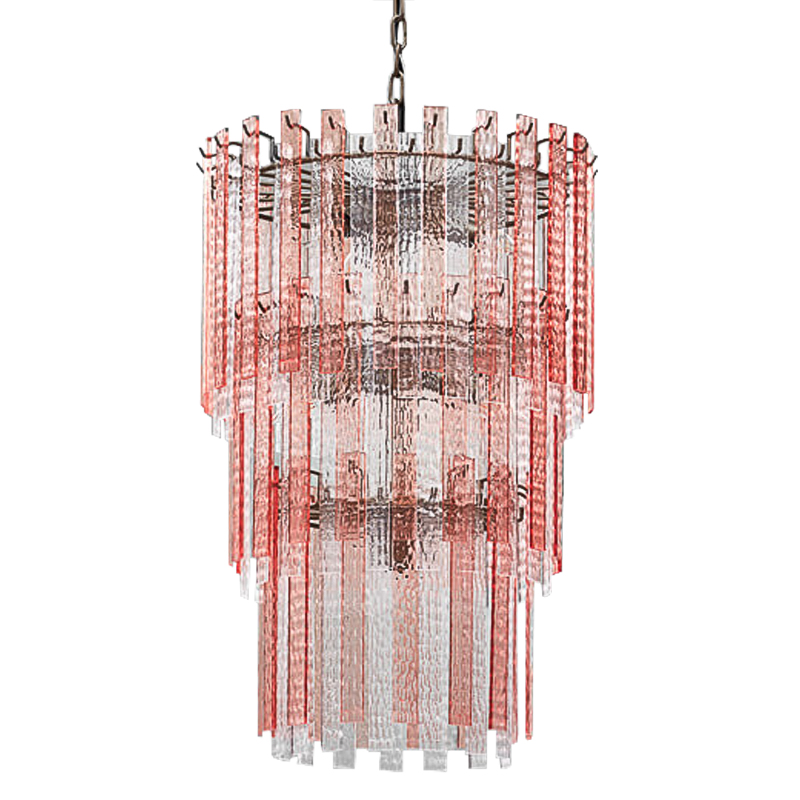 Люстра Victoire Chandeliers Хром Прозрачный Малиновый (Crimson) Люстра Victoire Chandeliers Хром Прозрачный Малиновый (Crimson) во Владивостоке | Loft Concept