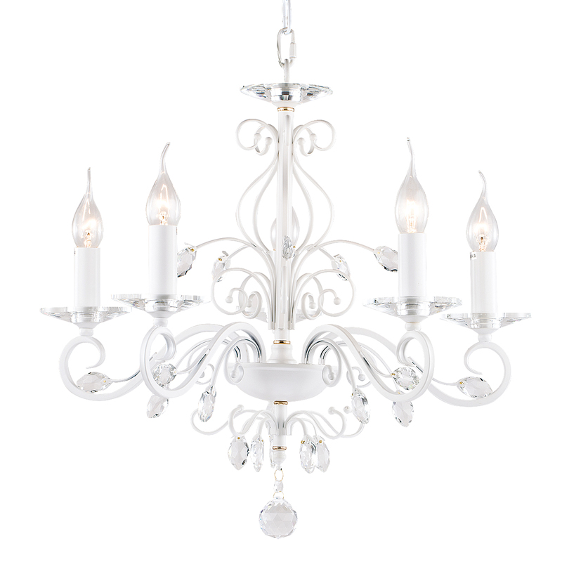 Люстра Magali Chandelier 57 Белый Прозрачный Люстра Magali Chandelier 57 Белый Прозрачный во Владивостоке | Loft Concept
