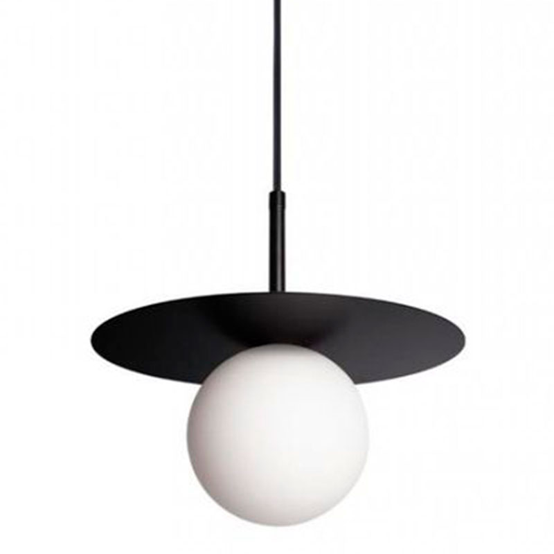 Подвесной светильник MATISSE Black 25 см Белый Черный во Владивостоке | Loft Concept 