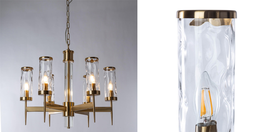 Люстра Brass Wheel Small в Американском стиле Люстра Brass Wheel Small в Американском стиле - Loft-Concept во Владивостоке