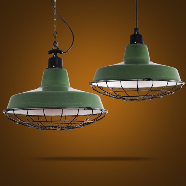 Подвесной светильник Loft Ber Cage Green Pendant Зеленый Подвесной светильник Loft Ber Cage Green Pendant Зеленый во Владивостоке | Loft Concept