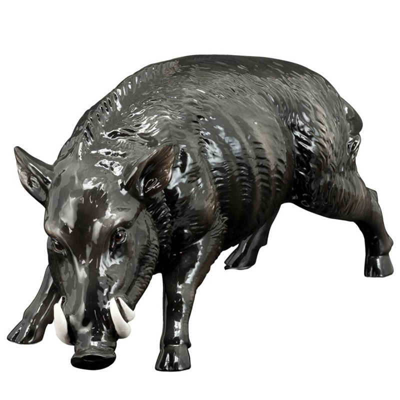 Статуэтка Abhika Boar Dark Grey Темно-серый Статуэтка Abhika Boar Dark Grey Темно-серый во Владивостоке | Loft Concept