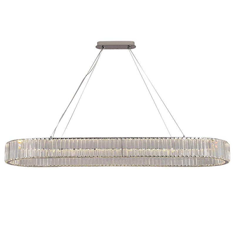Люстра Crystal Shine Linda Oval Chrome Chandelier Хром Прозрачный (Transparent) Люстра Crystal Shine Linda Oval Chrome Chandelier Хром Прозрачный (Transparent) во Владивостоке | Loft Concept