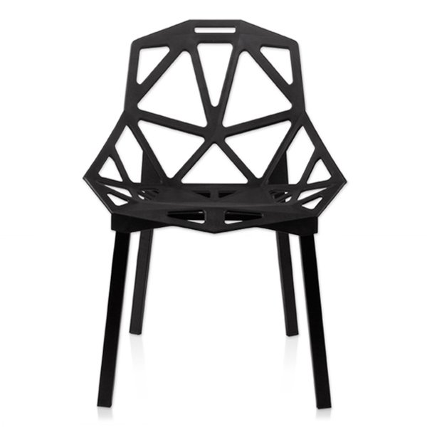 Дизайнерский стул CHAIR ONE black Черный матовый Дизайнерский стул CHAIR ONE black Черный матовый во Владивостоке | Loft Concept