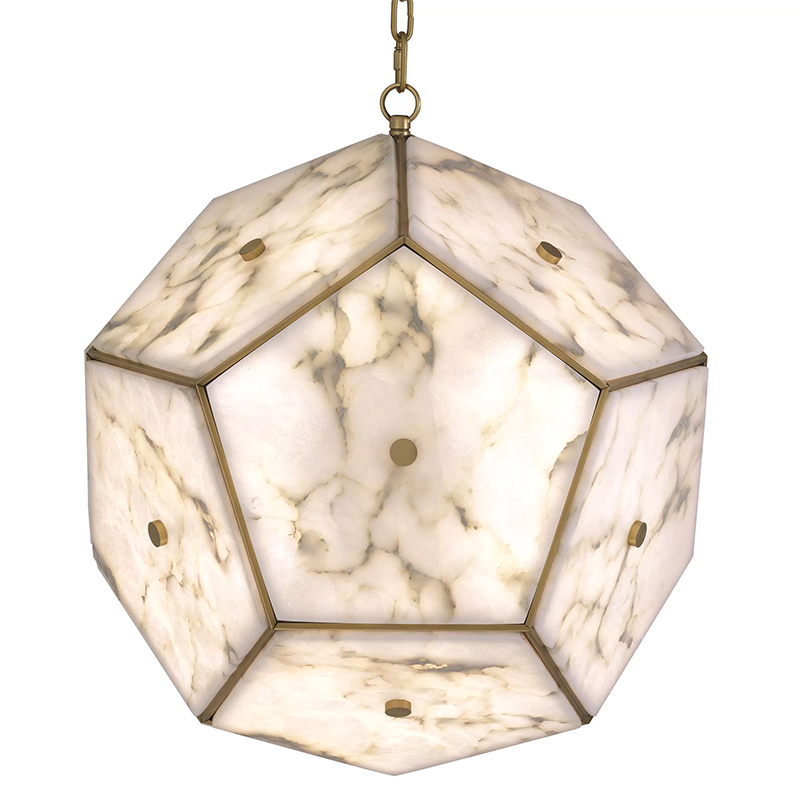 Люстра Eichholtz Lantern Gallo Белый Белый Мрамор Bianco Латунь Люстра Eichholtz Lantern Gallo Белый Белый Мрамор Bianco Латунь во Владивостоке | Loft Concept