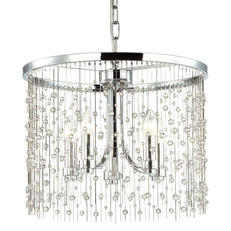 Люстра Hailstorm Rain Chandelier chrome Прозрачный (Transparent) Хром Люстра Hailstorm Rain Chandelier chrome Прозрачный (Transparent) Хром во Владивостоке | Loft Concept