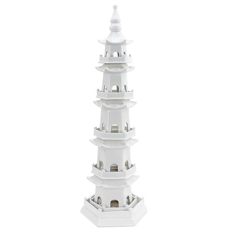 Статуэтка Ceramic Pagoda white Белый Статуэтка Ceramic Pagoda white Белый во Владивостоке | Loft Concept
