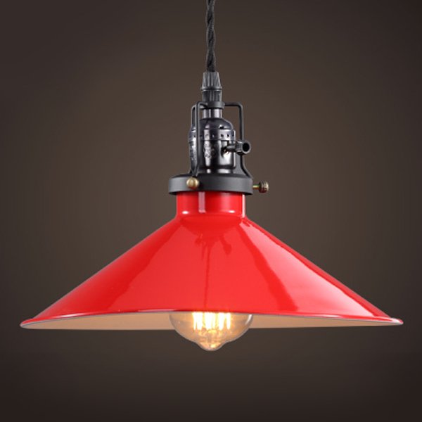 Красный подвесной светильник Loft Factory filament RED Черный матовый Красный (Red) во Владивостоке | Loft Concept 