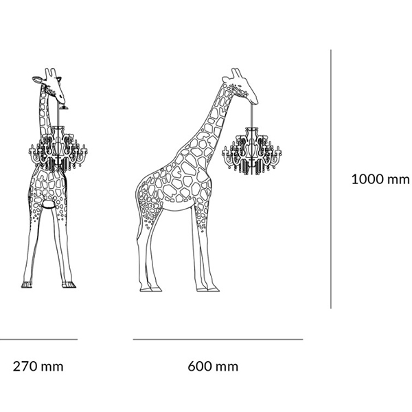 Настольная лампа черный жираф Black Giraffe Table Lamp Настольная лампа черный жираф Black Giraffe Table Lamp во Владивостоке