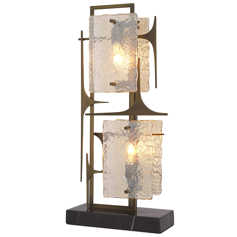 Настольная лампа Eichholtz Table lamp Zeno Латунь Прозрачное Стекло Настольная лампа Eichholtz Table lamp Zeno Латунь Прозрачное Стекло во Владивостоке | Loft Concept