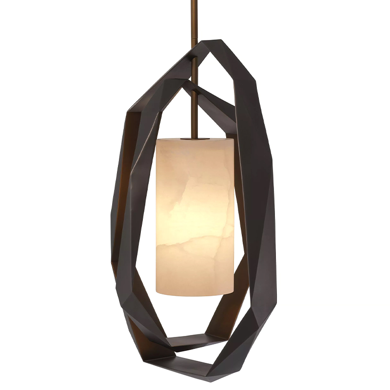 Подвесной светильник Eichholtz Chandelier Santos Double Бежевый Винтажная латунь Подвесной светильник Eichholtz Chandelier Santos Double Бежевый Винтажная латунь во Владивостоке | Loft Concept