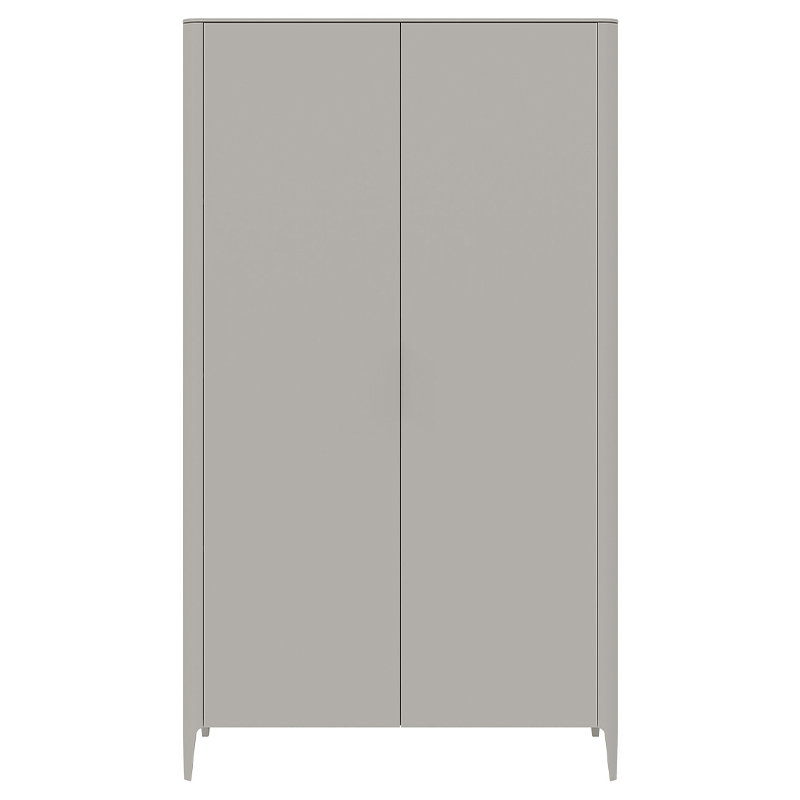 Шкаф двухстворчатый серо-бежевый Type Бежево-серый во Владивостоке | Loft Concept 