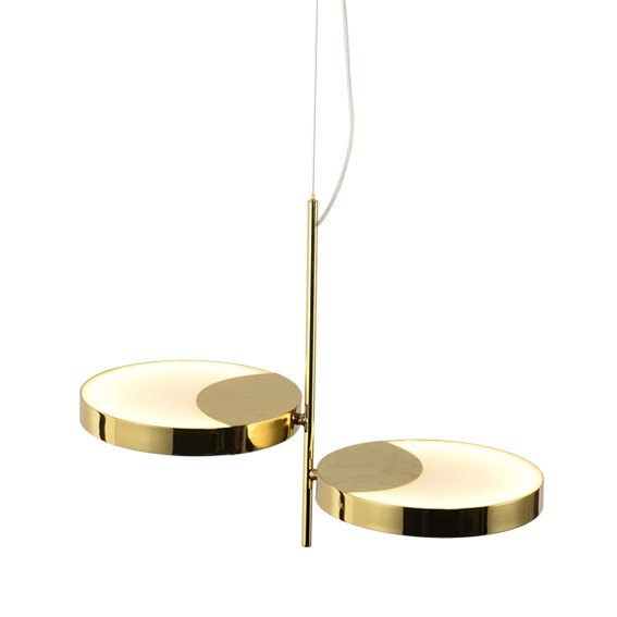 Люстра MM Lampadari Moonlight 7327/2 chandelier Золотой Белый во Владивостоке | Loft Concept 