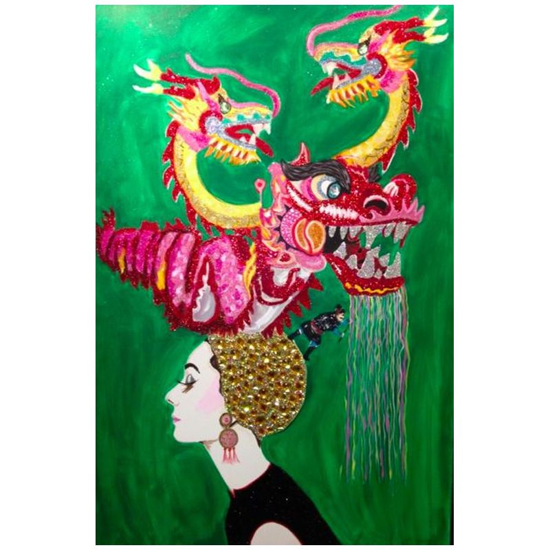Картина Audrey in a Dragon headdress Мульти Картина Audrey in a Dragon headdress Мульти во Владивостоке | Loft Concept