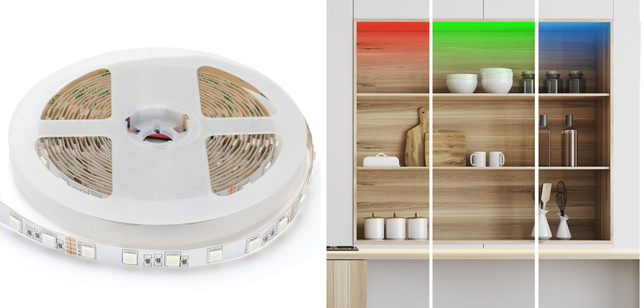 Светодиодная лента 15W/m 60LED/m 5050SMD разноцветная 5M Светодиодная лента 15W/m 60LED/m 5050SMD разноцветная 5M - Loft-Concept во Владивостоке