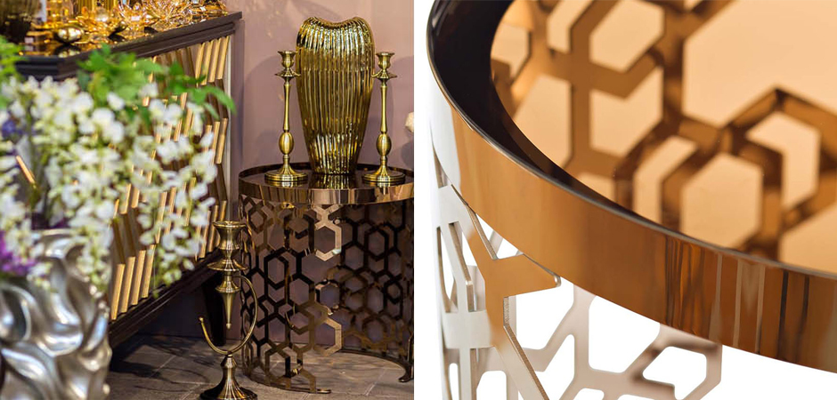 Стол Yen Geometry Table Pink Gold 50 Стол Yen Geometry Table Pink Gold 50 - Loft-Concept во Владивостоке