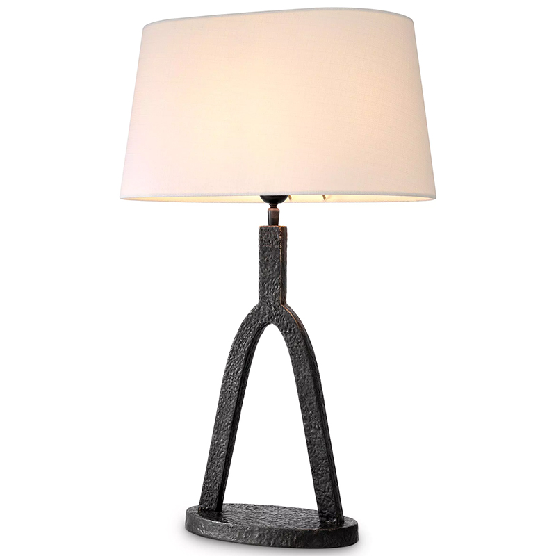 Настольная лампа Eichholtz Table lamp Coosa Темная бронза Белый Настольная лампа Eichholtz Table lamp Coosa Темная бронза Белый во Владивостоке | Loft Concept