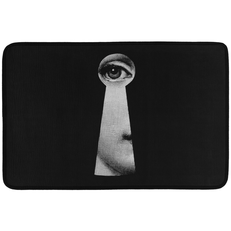Ковер Keyhole Fornasetti Rug Черно-белый во Владивостоке | Loft Concept 
