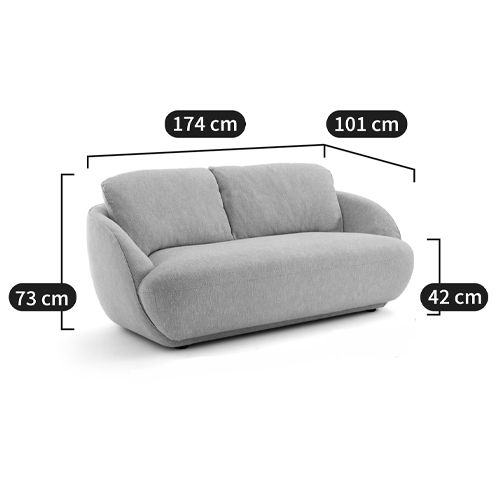Диван с обивкой меланж Halle Melange Sofa Диван с обивкой меланж Halle Melange Sofa во Владивостоке