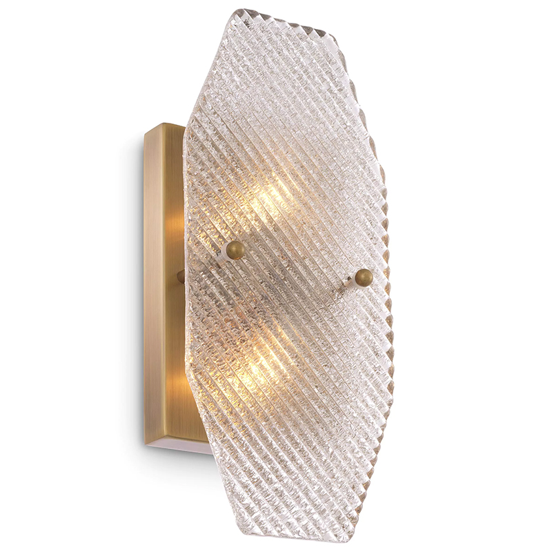 Бра Eichholtz Wall Lamp Fernando Латунь Прозрачное Стекло Бра Eichholtz Wall Lamp Fernando Латунь Прозрачное Стекло во Владивостоке | Loft Concept