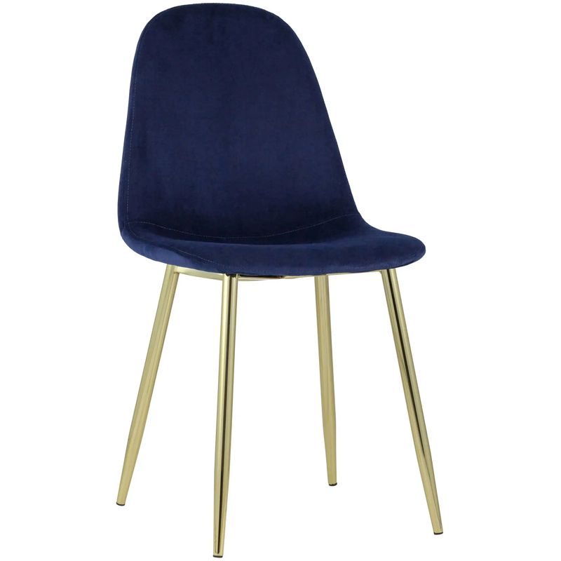 Стул Archie Chair Темно-Синий Велюр Золотые ножки Темно-синий Золотой Стул Archie Chair Темно-Синий Велюр Золотые ножки Темно-синий Золотой во Владивостоке | Loft Concept